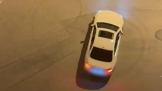 Kayseri'de lüks araçla drift attı! Emniyet bu görüntüleri affetmedi