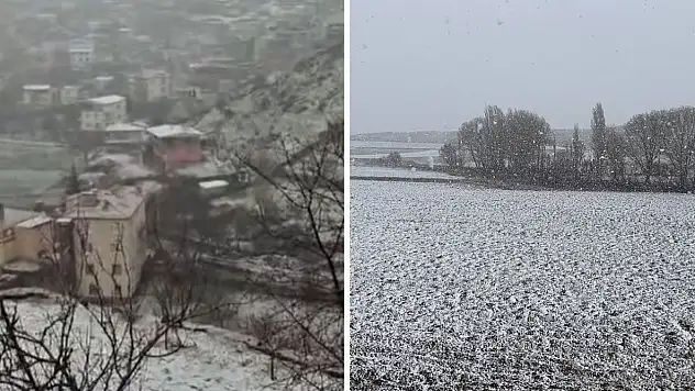 Kayseri'de o bölgelerde kar etkili oldu! Bakın nerelere yağdı?