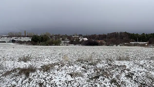Kayseri'de o bölgeye kar yağıyor