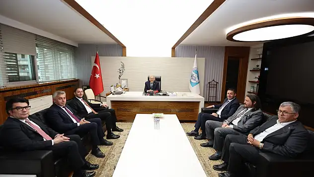 Kayseri'de önemli buluşma: Makamında ağırladı
