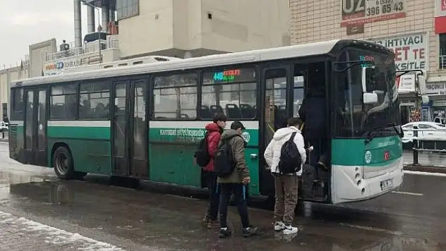Kayseri'de otobüs bekleyenler dikkat! Bu sabah başladı