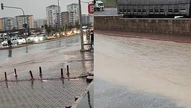 Kayseri'de sağanak hayatı durdurdu