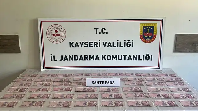 Kayseri'de sahte para operasyonu!