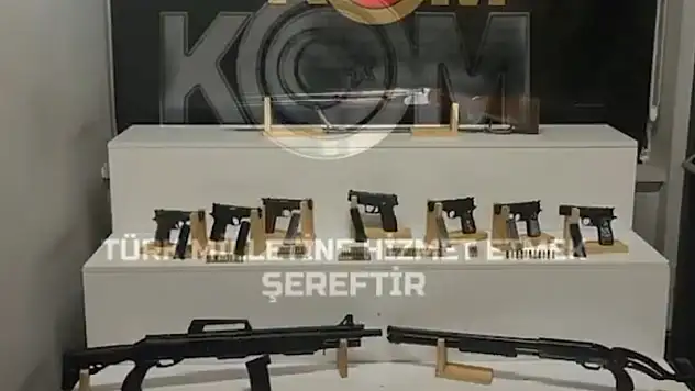 Kayseri'de silah operasyonu: Çok sayıda silah ele geçirildi
