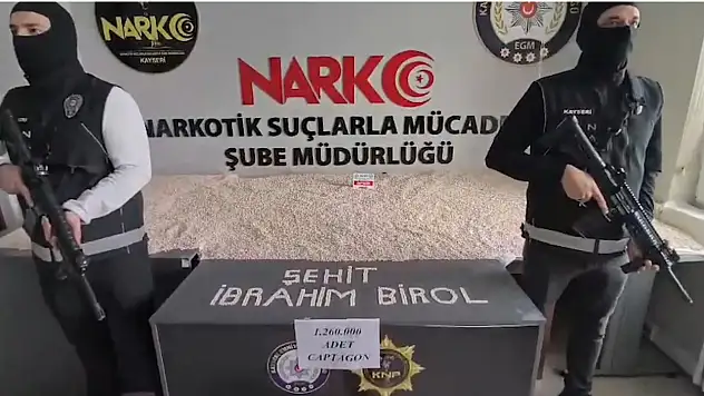 Kayseri'de tarihi rekor! 1 milyon 260 bin hap ele geçirildi