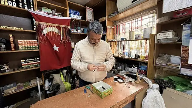 Kayseri'de tespihlere adanan ömür