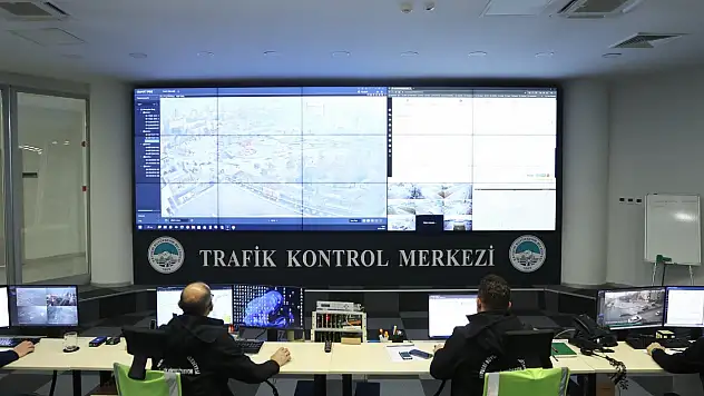 Kayseri'de trafik bu merkezden yönetiliyor