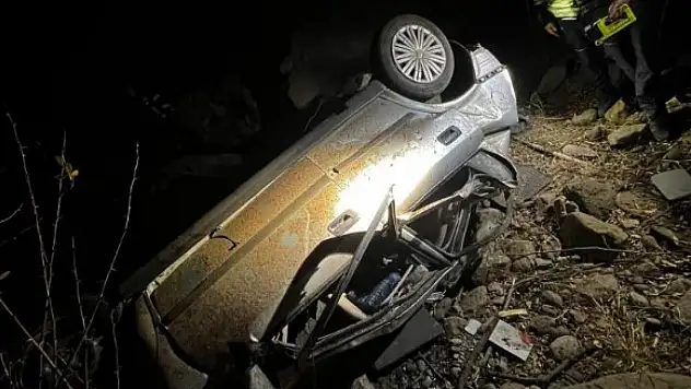 Kayseri'de tüyler ürperten kaza: Otomobil vadiye uçtu