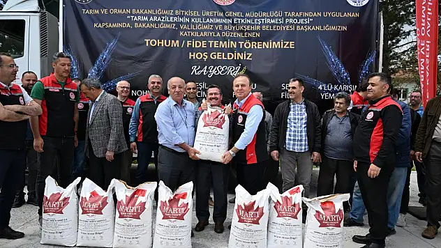 Kayseri'de ücretsiz 33 bin kilo dağıtıldı