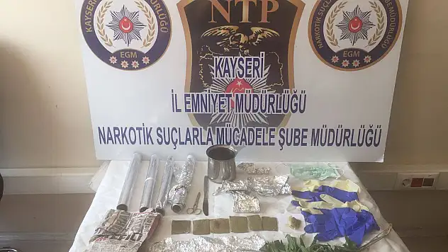 Kayseri'de uyuşturucu operasyonu: 2 gözaltı