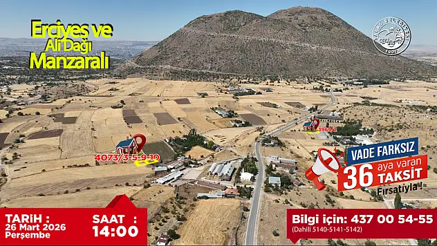 Kayseri'de villa parselleri satışa çıkıyor