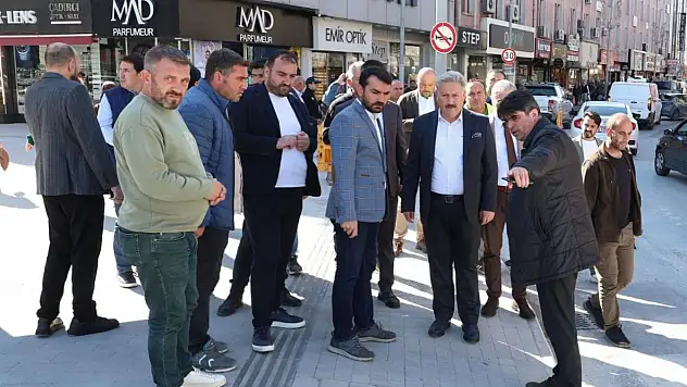Kayseri'de yayalar için iki caddede çalışma yürütülüyor