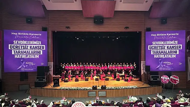 Kayseri'deki konserde sağlık farkındalığı