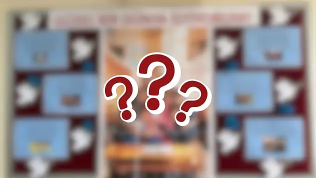 Kayseri'deki bu panoya bakan bir daha baktı! O okulda duygulandıran hareket
