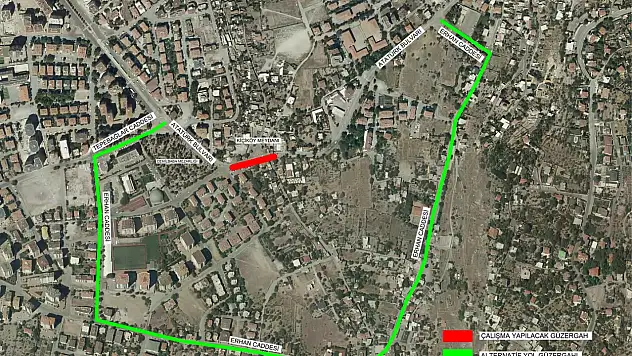 Kayseri'deki o yol gece yarısına kadar kapatılıyor!