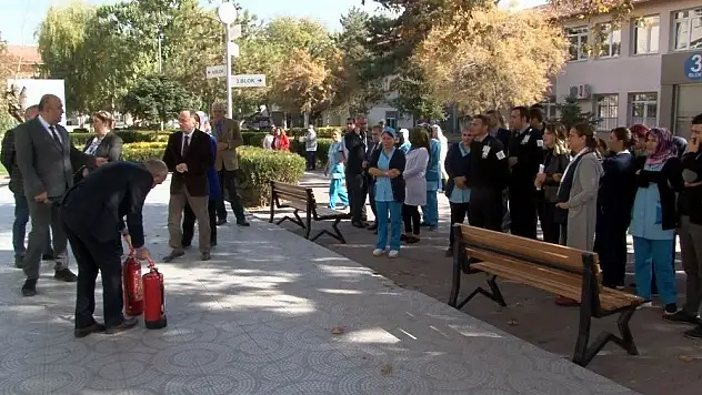 Kayseri Devlet Hastanesi'nde 'Yangın' eğitimi

