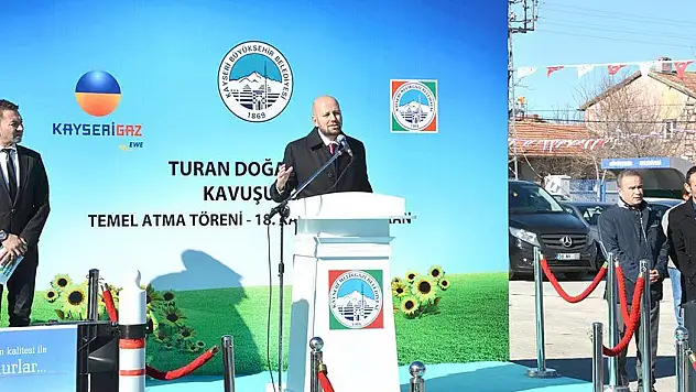 Kayseri Gaz'dan Turan Mahallesi'nde temel atma töreni