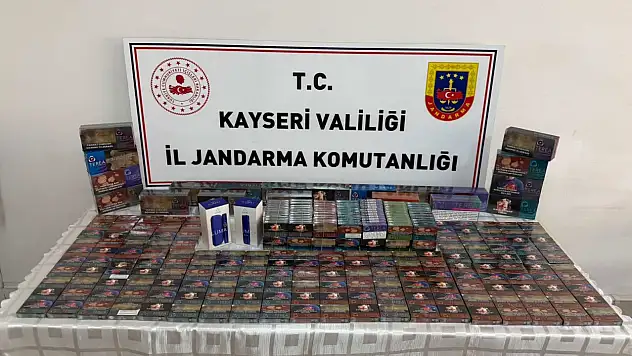 Kayseri jandarmasından kaçakçılara geçit yok! 10 bin adet ele geçirildi