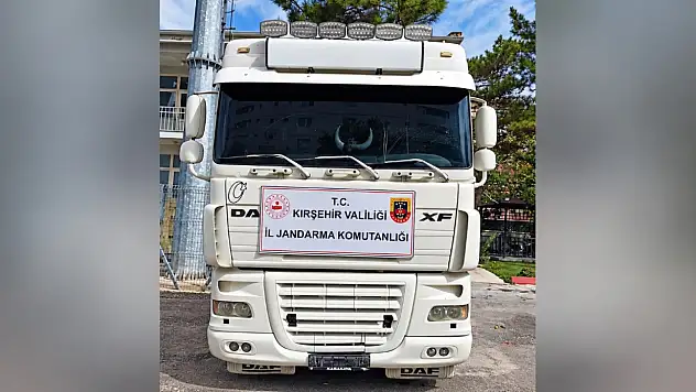 Kayseri-Kırşehir yolunda durdurulan tırda iki ayrı tespit