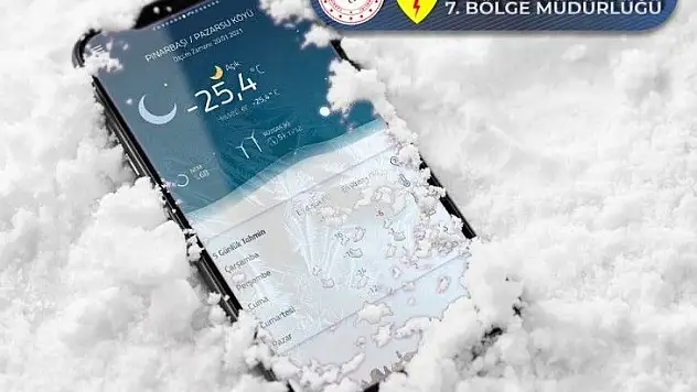Kayseri'nin en soğuk yeri belli oldu