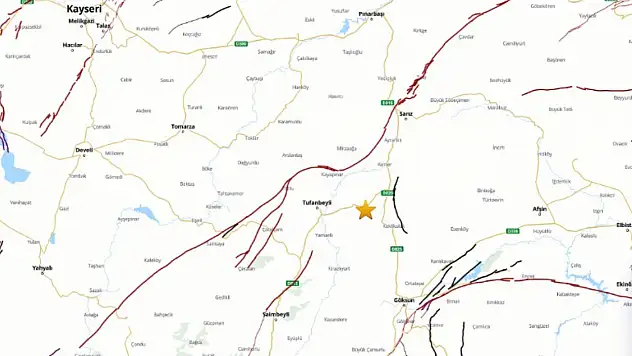 Kayseri'nin güney komşusunda deprem!