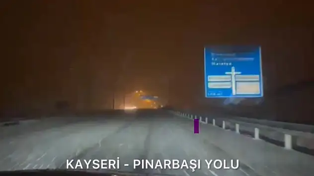 Kayseri'nin kar yağan yollarında son durum