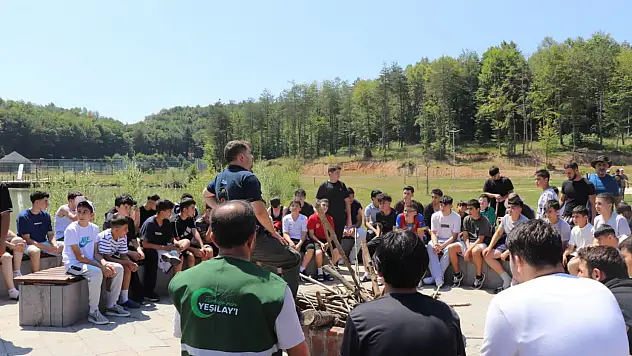 Kayseri'nin sporcuları Düzce'de! Genç Yeşilay Kampı'na katıldı