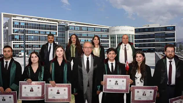 Kayseri'nin yeni Avukatları ruhsatlarını tek tek almaya başladı! Peki kentte kaç avukat var?