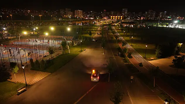Kayseri'nin yeşil vitrininde gece gündüz denetim