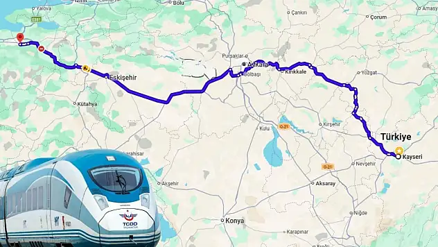 Kayseri önce Ankara sonra Bursa'ya bağlanacak! Süre 4 saatte düşüyor