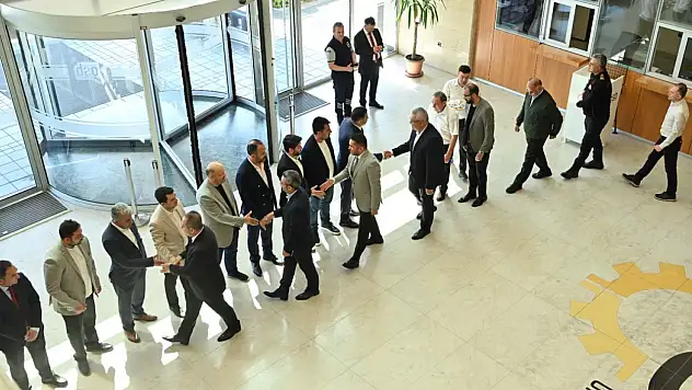 Kayseri OSB'de bayramlaşma sırası