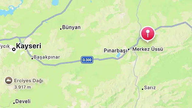 Kayseri sabah saatlerinde yine sallandı