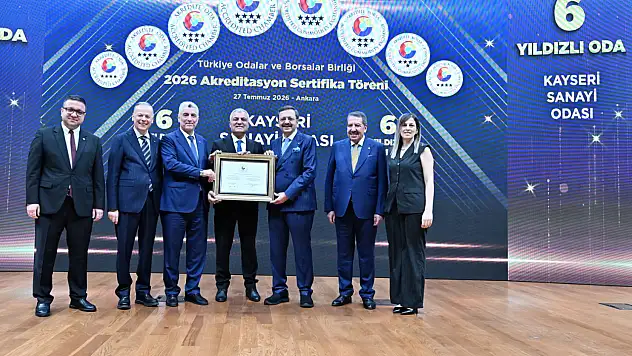 Kayseri Sanayi Odası'nda akreditasyon sevinci