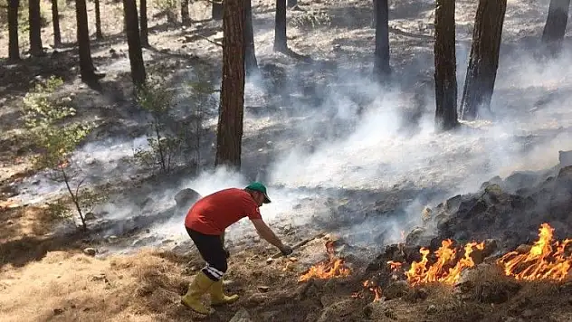 Kayseri Şeker Aladağlar'daki yangın için seferber oldu
