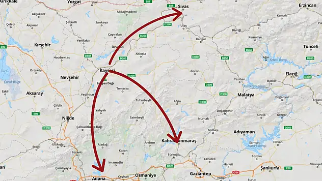 Kayseri, Sivas ve Maraş'ı solladı! Adana'ya yetişemedi