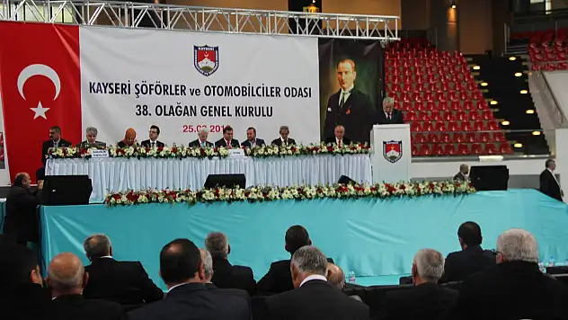 Kayseri Şoförler ve Otomobilciler Odası 38. Olağan Kongresi başladı