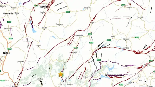 Kayseri'ye 126 km uzaklıkta deprem oldu!