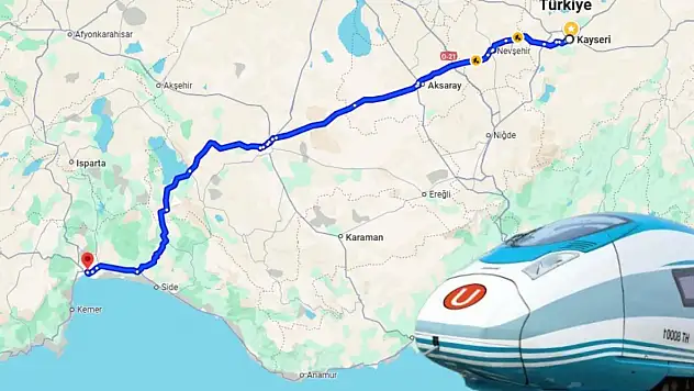 Kayseri'yi Akdeniz'e bağlayacak! 5 şehirden geçecek hızlı tren projesinde son durum ne?