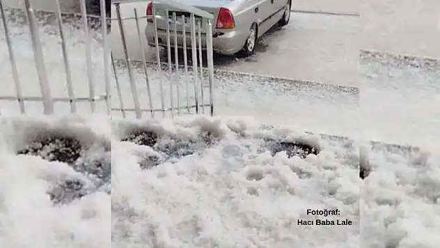 Kayseri'yi dolu vurdu, tarım alanları zarar gördü