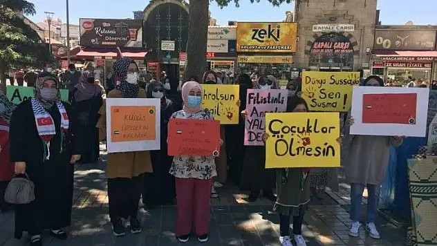 Kayserili annelerden Filistin'e destek