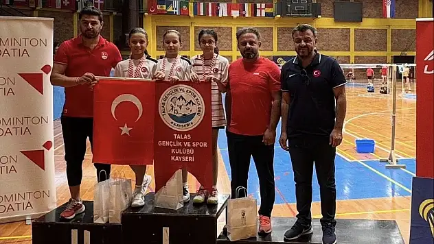 Kayserili sporcular Hırvatistan'dan 4 madalya ile döndü!
