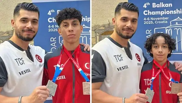 Kayserili sporcular Hırvatistan'dan madalyayla döndü