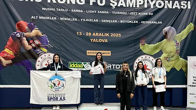 Kayserili sporcular Yalova'ya damga vurdu!
