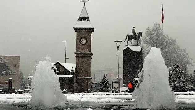 Kayserililer yeni yıla karla girecek