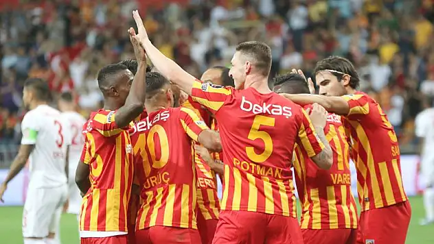 Kayserispor'da 3 futbolcu tam oynadı