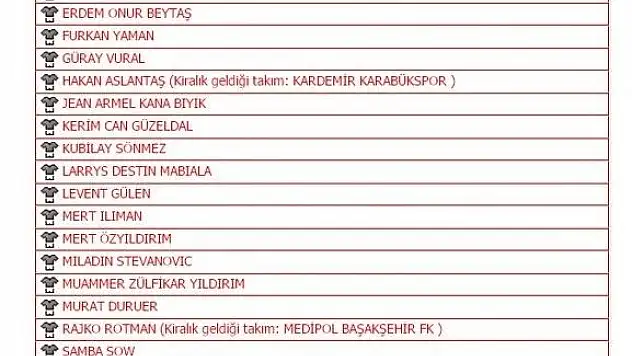 Kayserispor'da transfer müjdesi