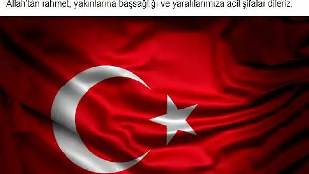 Kayserispor'dan şehitler için başsağlığı mesajı