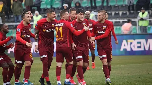 Kayserispor ilk kez 2 farklı kazandı