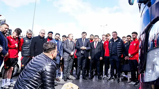 Kayserispor, kurbanlarla uğurlandı!