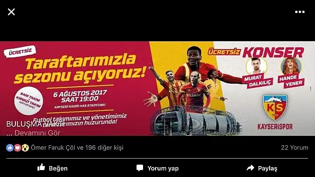Kayserispor sezonu taraftarıyla birlikte açıyor